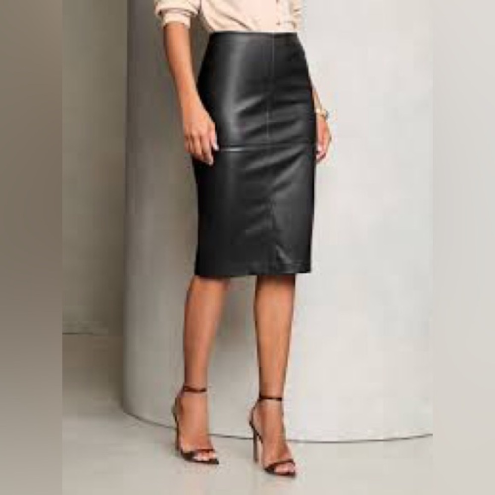 H&M Faux Leather Skirt